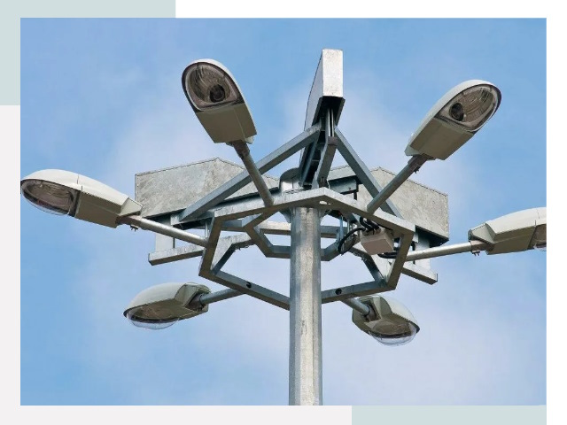 Монтаж осветительных мачт в Кинели